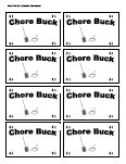 Printable Behavior Bucks, Reward Bucks